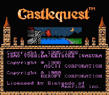 Castlequest (USA) screen shot title